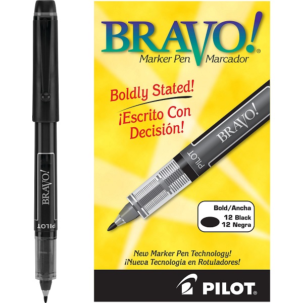 MARCADOR BRAVO NEGRO MEDIANO