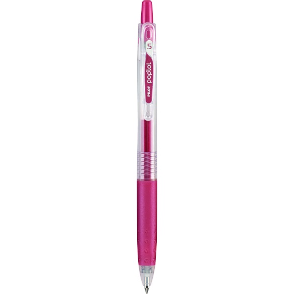 BOLIGRAFO RETRACTIL POP LOL Extra Fino (0.5 MM.) ROSA METALICO