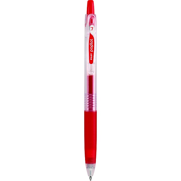 BOLIGRAFO RETRACTIL POP LOL Fino (0.7 MM.) ROJO