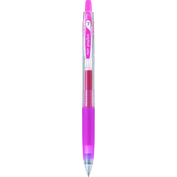 BOLIGRAFO RETRACTIL POP LOL Fino (0.7 MM.) ROSA