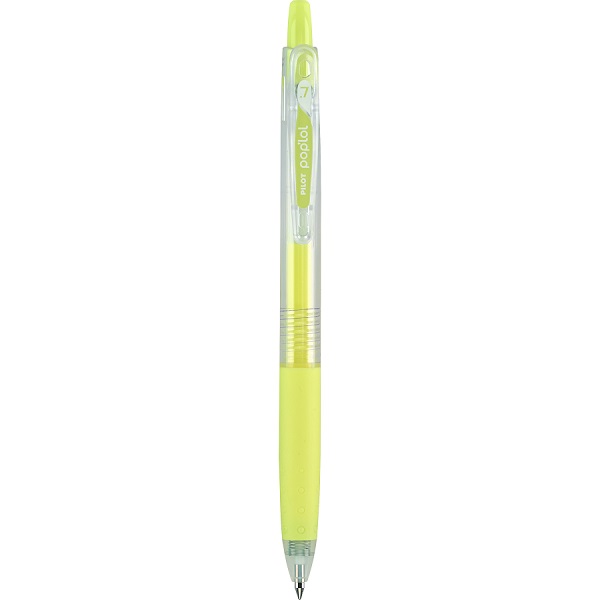 BOLIGRAFO RETRACTIL POP LOL Fino (0.7 MM.) AMARILLO PASTEL