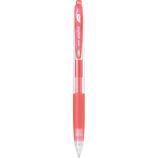 BOLIGRAFO RETRACTIL POP LOL Fino (0.7 MM.) ROJO NEON