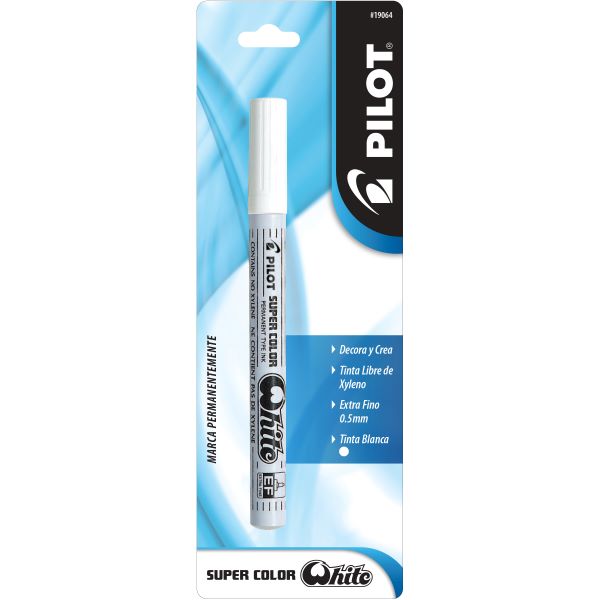 Marcador creativo White Paint Marker, color blanco, punta extra fina blíster c/1