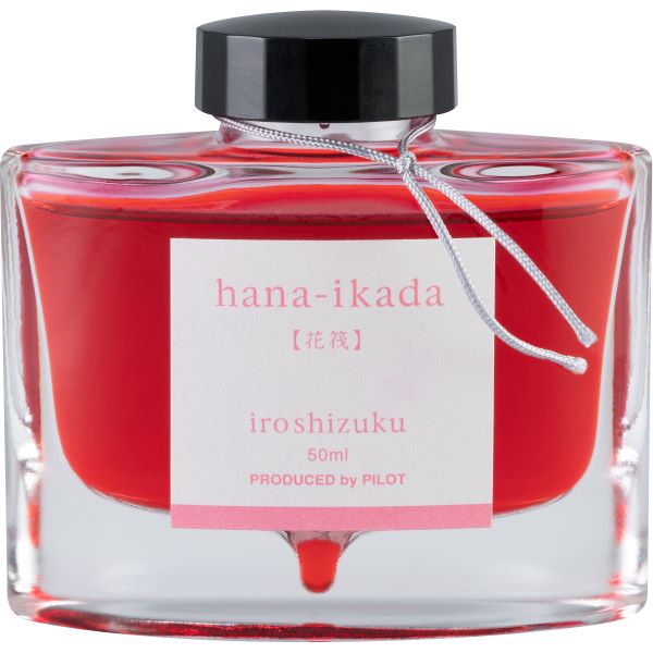 Tinta para pluma fuente Iroshizuku HANA-IKADA, frasco con 50 ml.