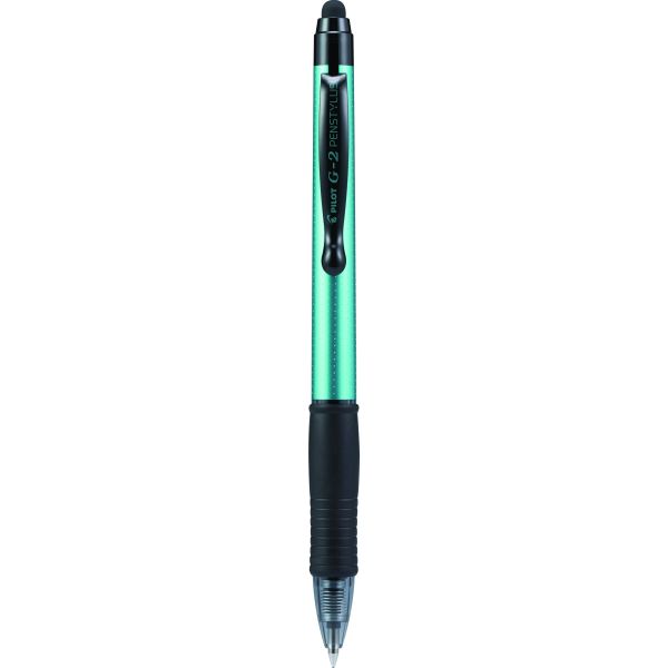 BOLIGRAFO G2 PENSTYLUS NEGRO FINO BARRIL TURQUESA