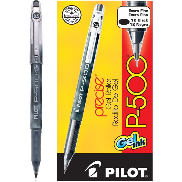 Roller P500, color negro, punto extra fino (0.5 mm.)