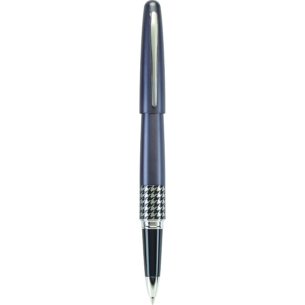 Roller Metropolitan Retro Pop, tinta gel color negro, cuerpo gris, punto fino (0.7 mm.), estuche con 1 pieza