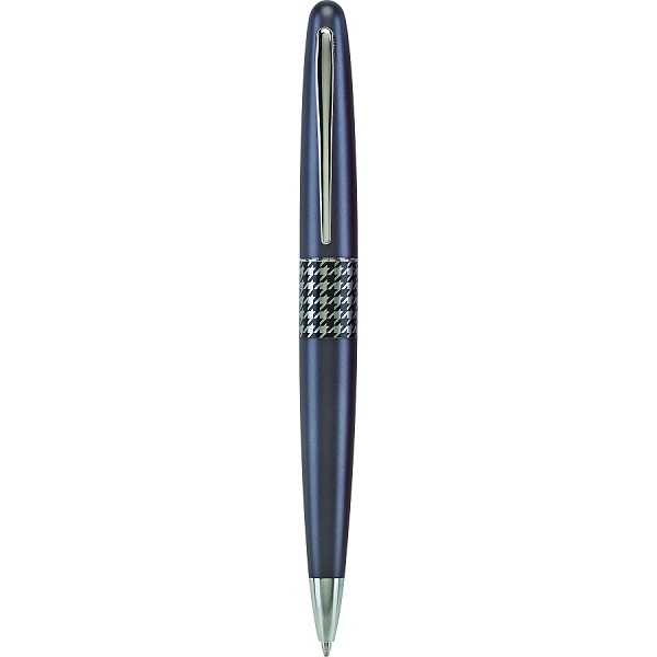 Bolígrafo Metropolitan Retro Pop, tinta avanzada color negro, cuerpo gris, punto mediano (1.0 mm.), estuche con 1 pieza