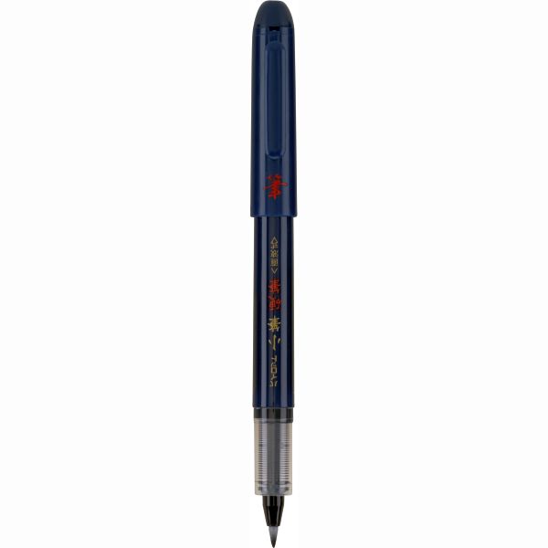 Rotulador Brush Pen, tinta líquida color negro, punta rígida tipo marcador